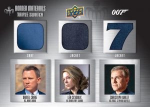 Bonded Materials Trios Triple Swatch Daniel Craig, Lea Seydoux, Christoph Waltz MOCK UP