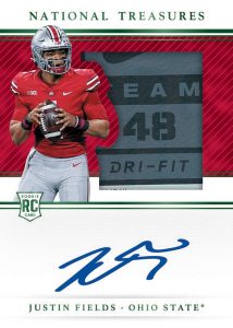 College Silhouettes Signatures Emerald Justin Fields MOCK UP