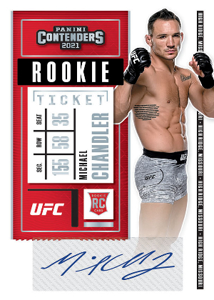 Contenders Rookie Season Ticket Auto Michael Chandler MOCK UP Contenders Rookie Season Ticket Auto Michael Chandler MOCK UP