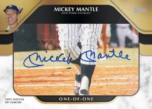 Cut Signature Mickey Mantle