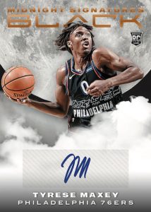 Rookie Midnight Signatures Tyrese Maxey MOCK UP