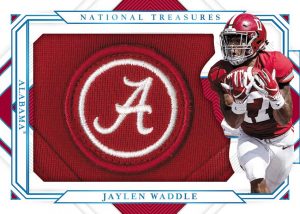 Rookie Silhouettes Platinum Jaylen Waddle MOCK UP