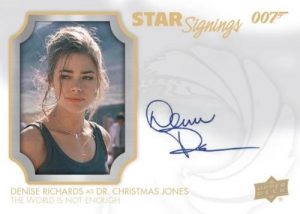 Star Signings Denise Richards as Dr Christmas Jones MOCK UP