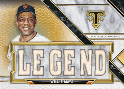 Triple Threads Relic Legend Gold Willie Mays MOCK UP