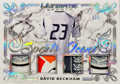 Ultimate Sports Icons Relics Silver Spectrum Holofoil David Beckham
