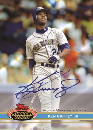 1991 Stadium Club Auto Ken Griffey Jr MOCK UP