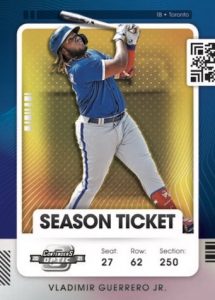 Base Season Ticket Optic Gold Vladimir Guerrero Jr MOCK UP