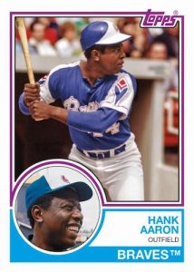 Base Topps 1983 Hank Aaron MOCK UP Base Topps 1983 Hank Aaron MOCK UP