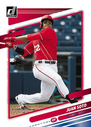 Clearly Donruss Blue Juan Soto MOCK UP