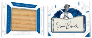 Cut Signature Material Booklets Ernie Banks MOCK UP Cut Signature Material Booklets Ernie Banks MOCK UP