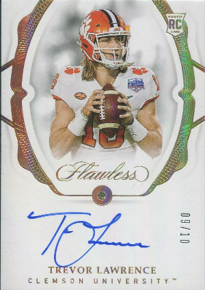 Flawless Rookie Gems Signature Gold Trevor Lawrence