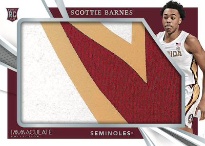 Immaculate Rookie Jumbo Patch Scottie Barnes MOCK UP Immaculate Rookie Jumbo Patch Scottie Barnes MOCK UP