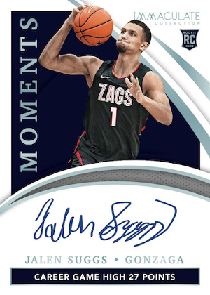 Immaculate Moments Jalen Suggs MOCK UP