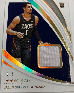 Immaculate Rookie Memorabilia Gold Jalen Suggs Immaculate Rookie Memorabilia Gold Jalen Suggs