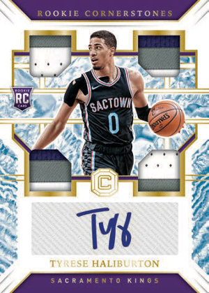 Rookie Cornerstones Auto Relics Quartz Tyrese Haliburton MOCK UP