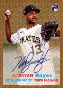 1957 Topps SuperFractor Auto KeBryan Hayes MOCK UP