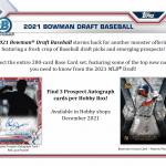 2021 Bowman Draft Baseball