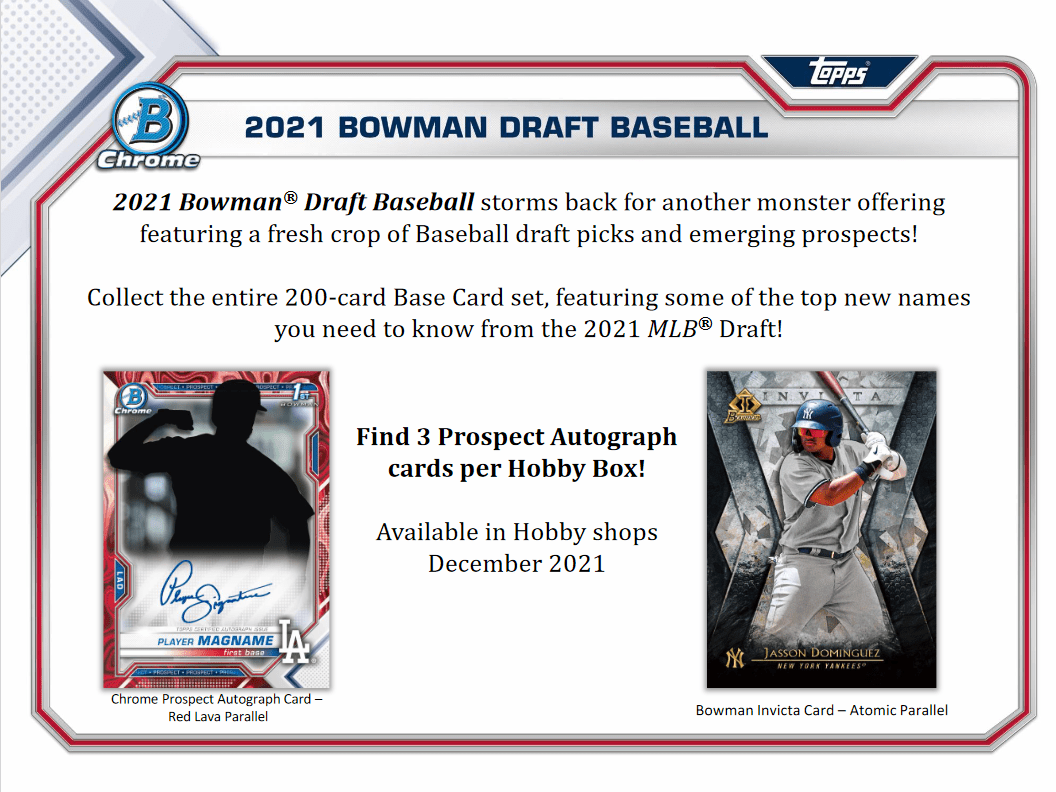 2021 Bowman Draft Baseball