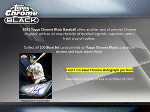 2021 Topps Chrome Black 2021 Topps Chrome Black