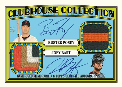 Clubhouse Collection Dual Auto Relic Buster Posey, Joey Bart MOCK UP