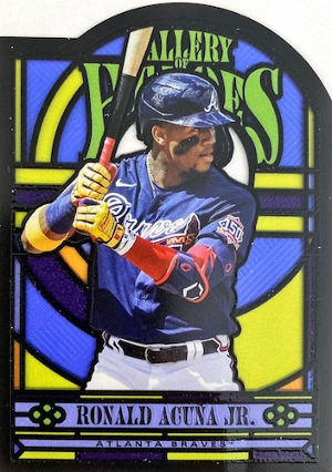 Gallery of Heroes Die-Cut Stained Glass Ronald Acuna jr MOCK UP