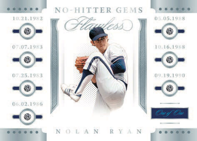 Nolan Ryan 7X No Hitter Gems MOCK UP