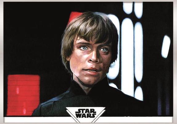 Oversized Sketch Cards 7x5 Luke Skywalker MOCK UP