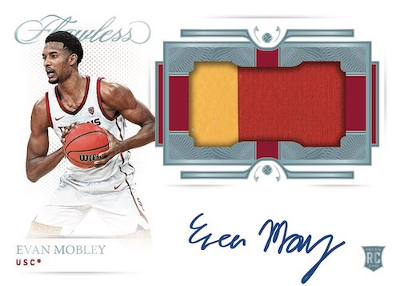 Rookie Patch Auto Horizontal Evan Mobley MOCK UP