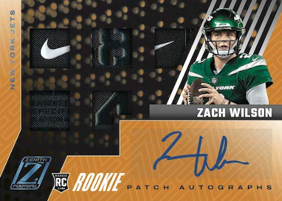 Rookie Patch Auto Zach Wilson MOCK UP
