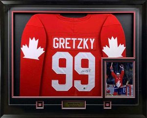 Signed & Framed Team Canada Jersey Redemption Wayne Gretzky Signed & Framed Team Canada Jersey Redemption Wayne Gretzky