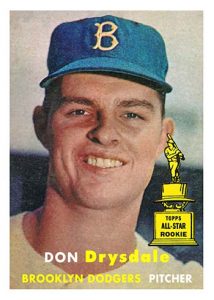 Topps Rookie Recreates Don Drysdale MOCK UP