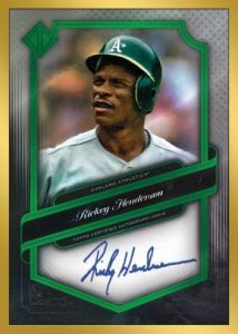 Transcendent Collection Auto Emerald Rickey Henderson MOCK UP