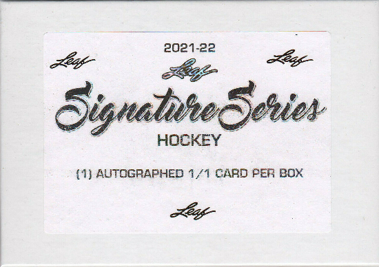 2021-22 Leaf Signature Series Hockey
