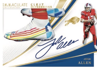 Cleat Impressions Auto Josh Allen MOCK UP Cleat Impressions Auto Josh Allen MOCK UP