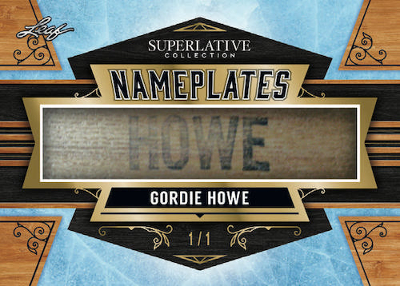 Nameplates Gold Gordie Howe MOCK UP