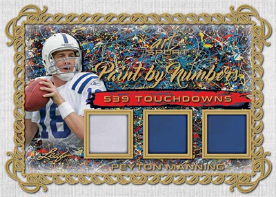 Paint By Numbers Relics Gold HoloFoil Peyton Manning MOCK UP