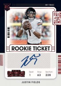 Rookie Ticket Preview Justin Fields MOCK UP Rookie Ticket Preview Justin Fields MOCK UP