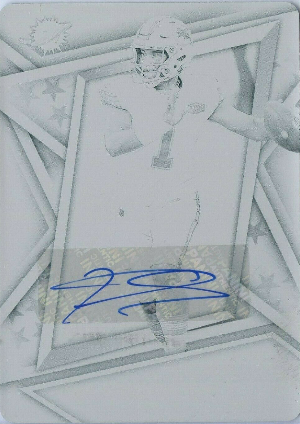 Base Signature Printing Plates Black Tua Tagovailoa Base Signature Printing Plates Black Tua Tagovailoa