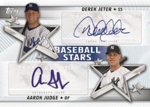 Baseball Stars Dual Auto Derek Jeter, Aaron Judge MOCK UP