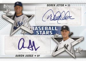 Baseball Stars Dual Auto Derek Jeter, Aaron Judge MOCK UP Baseball Stars Dual Auto Derek Jeter, Aaron Judge MOCK UP