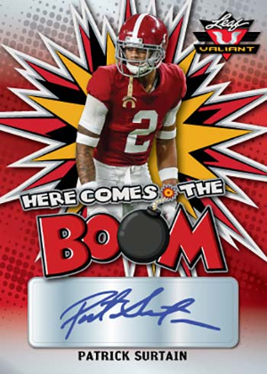 Here Come The Boom Auto Red Patrick Surtain MOCK UP