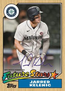 Oversized 1987 Topps Future Stars Boxloader Auto Jarred Kelenic MOCK UP Oversized 1987 Topps Future Stars Boxloader Auto Jarred Kelenic MOCK UP