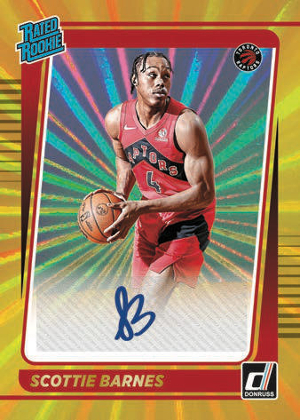 Rated Rookie Signatures Holo Gold Laser Scottie Barnes MOCK UP