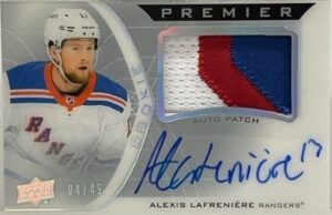 Acetate Rookie Auto Patch Horizontal Alexis Lafreniere Acetate Rookie Auto Patch Horizontal Alexis Lafreniere