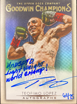 Auto Inscriptions Teofimo Lopez Auto Inscriptions Teofimo Lopez