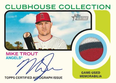 Clubhouse Collection Auto Relic Mike Trout MOCK UP
