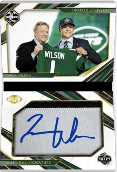 Draft Day Signatures Booklet Zach WIlson MOCK UP