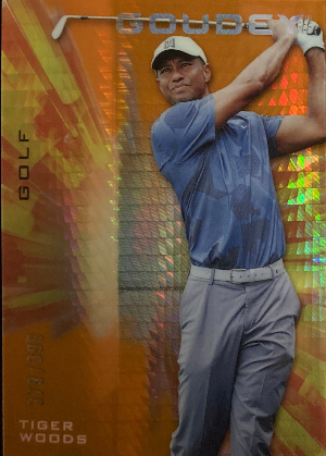 Goudey Platinum Orange Prism Tiger Woods Goudey Platinum Orange Prism Tiger Woods