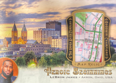 Heroic Beginnings Map Relics Lebron James Heroic Beginnings Map Relics Lebron James