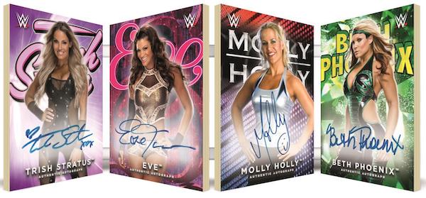 Legends of the Women's Division Auto Book Trish Stratus, Eve, Molly Holly, Beth Phoenix MOCK UP